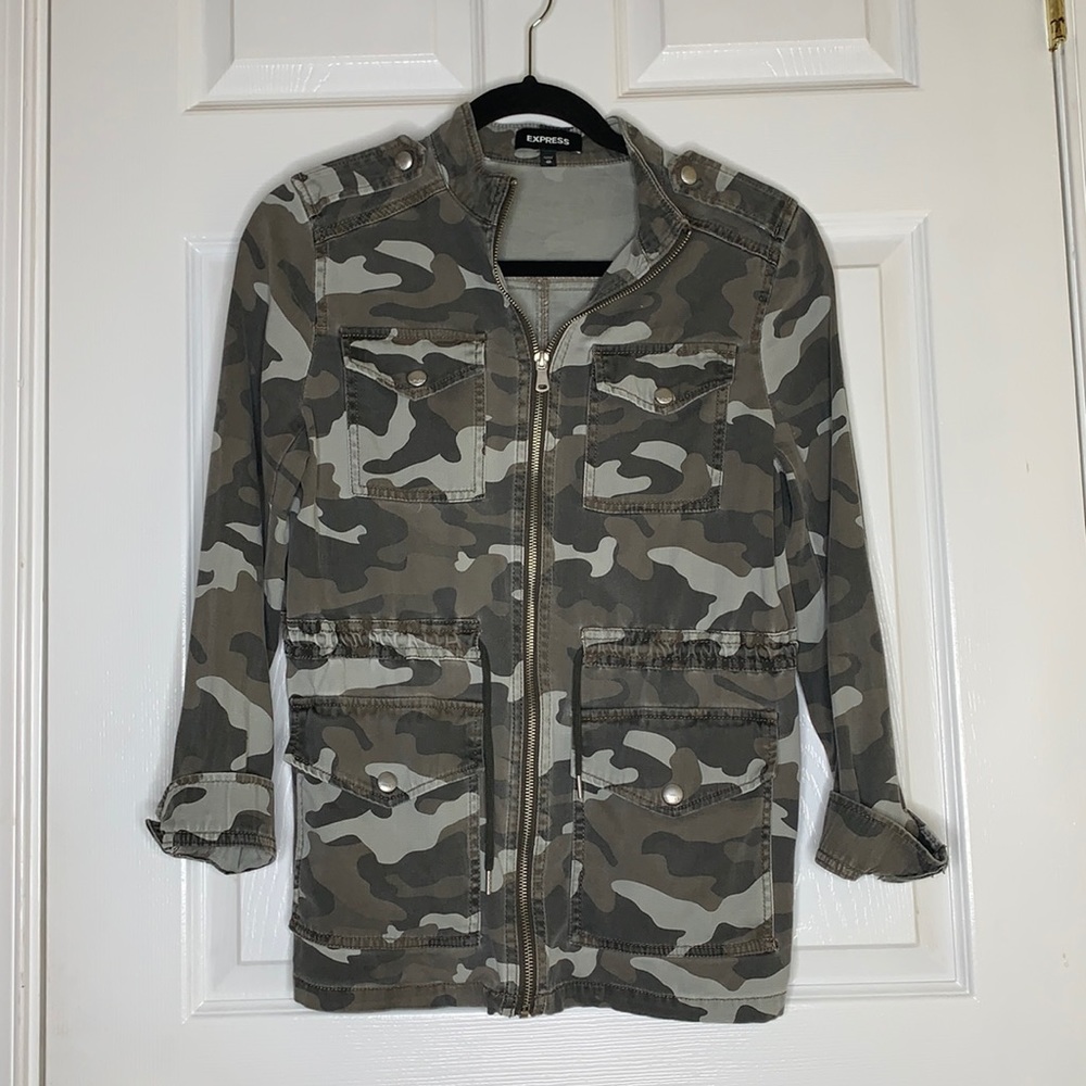 Express Women's Camo Military Jacket